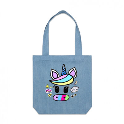 I Am a Unicorn - Denim Tote Thumbnail