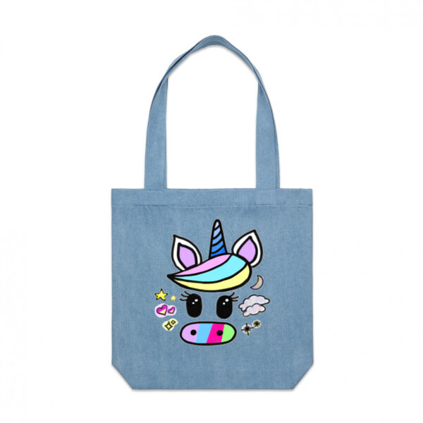 I Am a Unicorn - Denim Tote Thumbnail